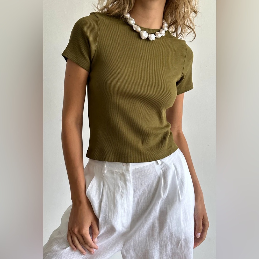 DONNI. Rib tee